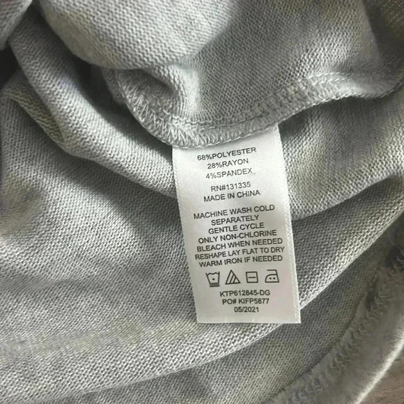 Lola Grace Top Gray Lightning Bolt Pullover Sweater Top Size Small Long Sleeve - Picture 4 of 6